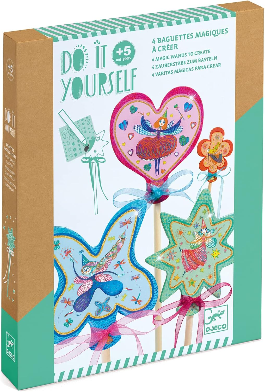 DJECO Little Fairies Magic Wand Craft Kit image number 2