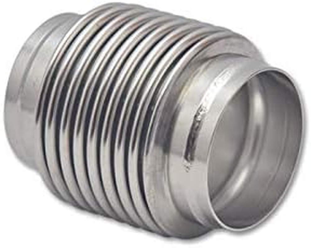 Vibrant Performance Vibrant Power 69724 Exhaust Bellows Assembly, Directional Flow Solid Liner, 2.50 In. Diameter Inlet, 2.50 In. Diameter Outlet, 4.00 In. Long, 321 Stainless Steel, Electropolished image number 1