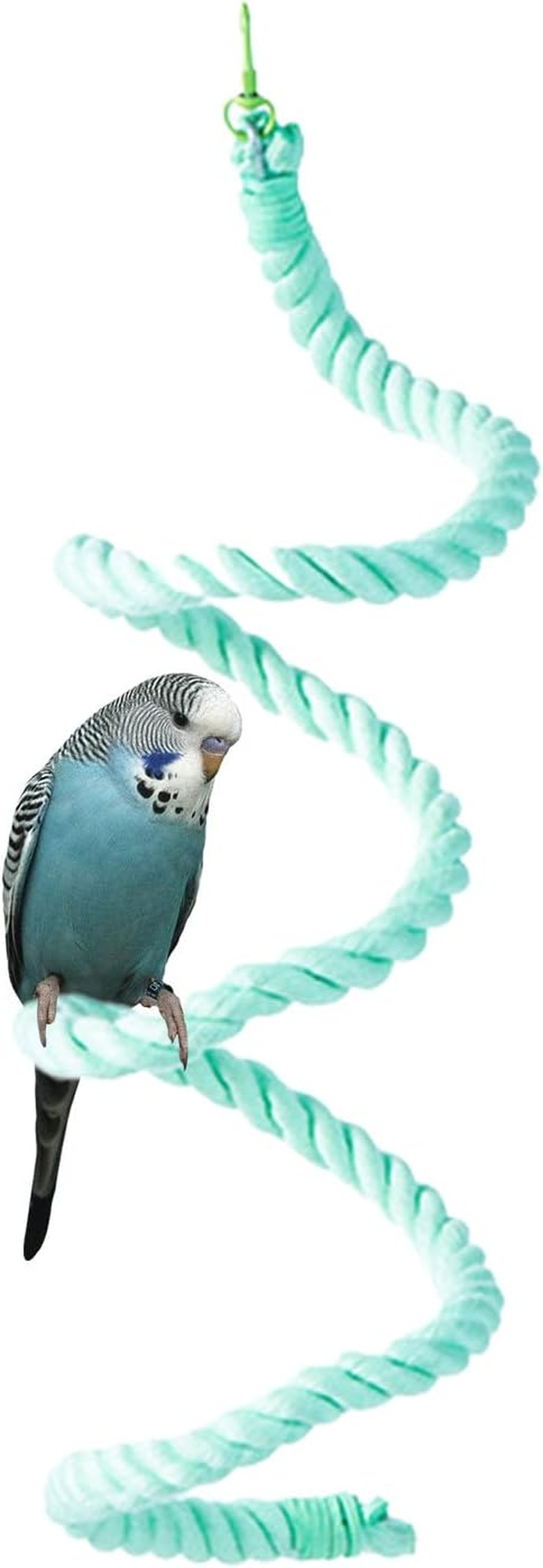 Rope Perches for Bird Cages,Flexible Bird Swings for Parrots Cockatiel Peony | Macaw Swing Ladder Bite-Resistant Flexible Standing Stick