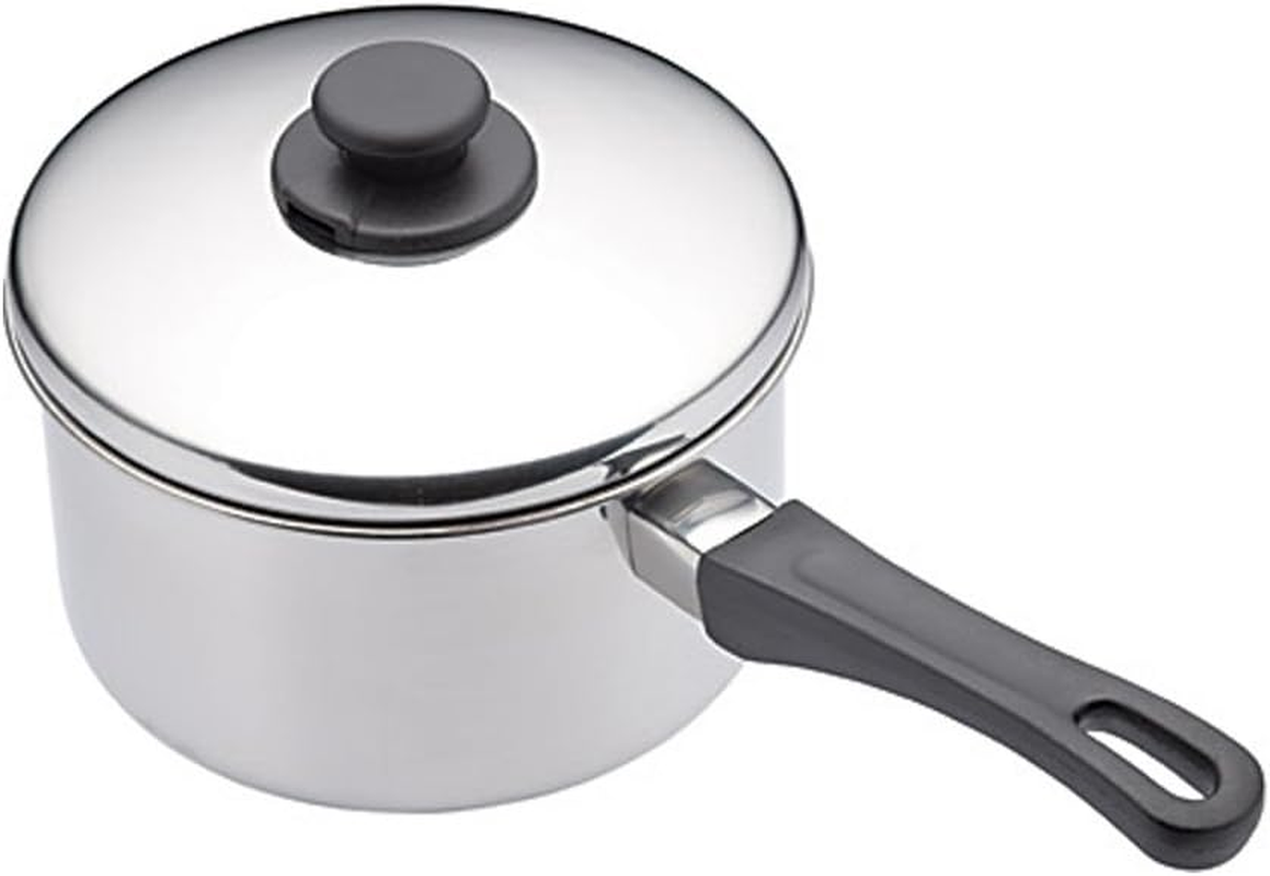 Kitchencraft Extra-Deep Induction-Safe Stainless Steel Saucepan with Lid, 12 Cm (4.5"), Silver image number 5