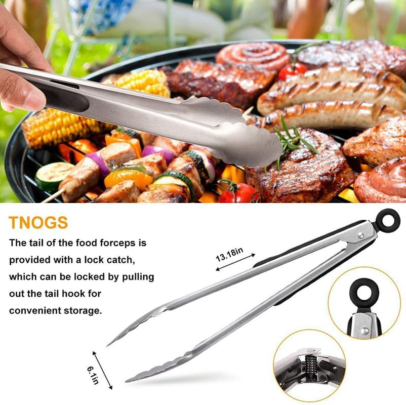 Deluxe Stainless Steel BBQ Grilling Tool Set with Apron - Complete Outdoor Barbecue Accessories Kit for Men and Women - Perfect for Picnics, Parties, and Home Grilling image number 6