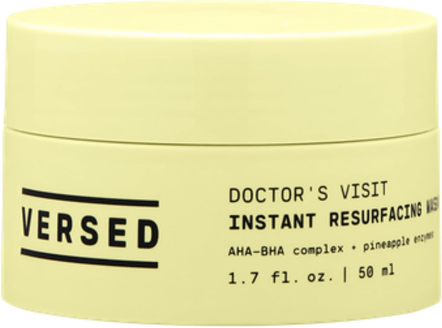 Versed Doctor'S Visit Skin Resurfacing Face Mask - Glycolic Acid + Lactic Acid Face Exfoliant for Dark Spots & Skin Texture - AHA BHA Enzyme Mask to Brighten, Smooth Rejuvenate Skin (1.7 Fl Oz) image number 4
