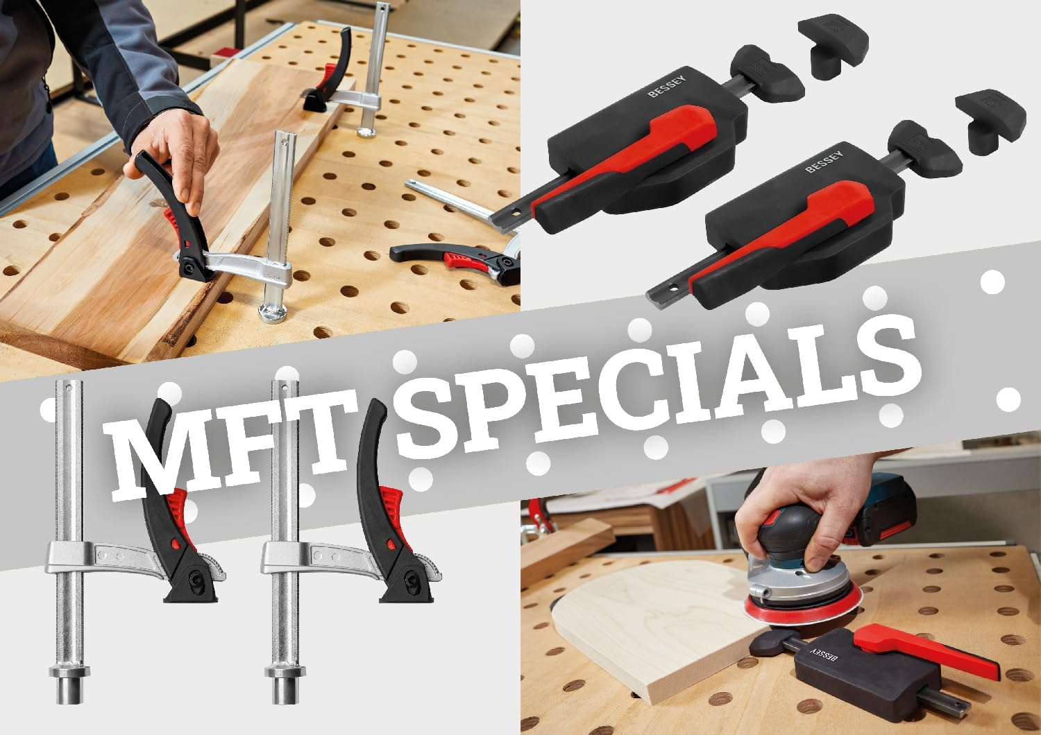 BESSEY MFT-A Limited Action Kit, 1 X WNS-SET-MFT and 1 X TW20-15-8KLI-SET, Weight 0.9 Kg image number 1