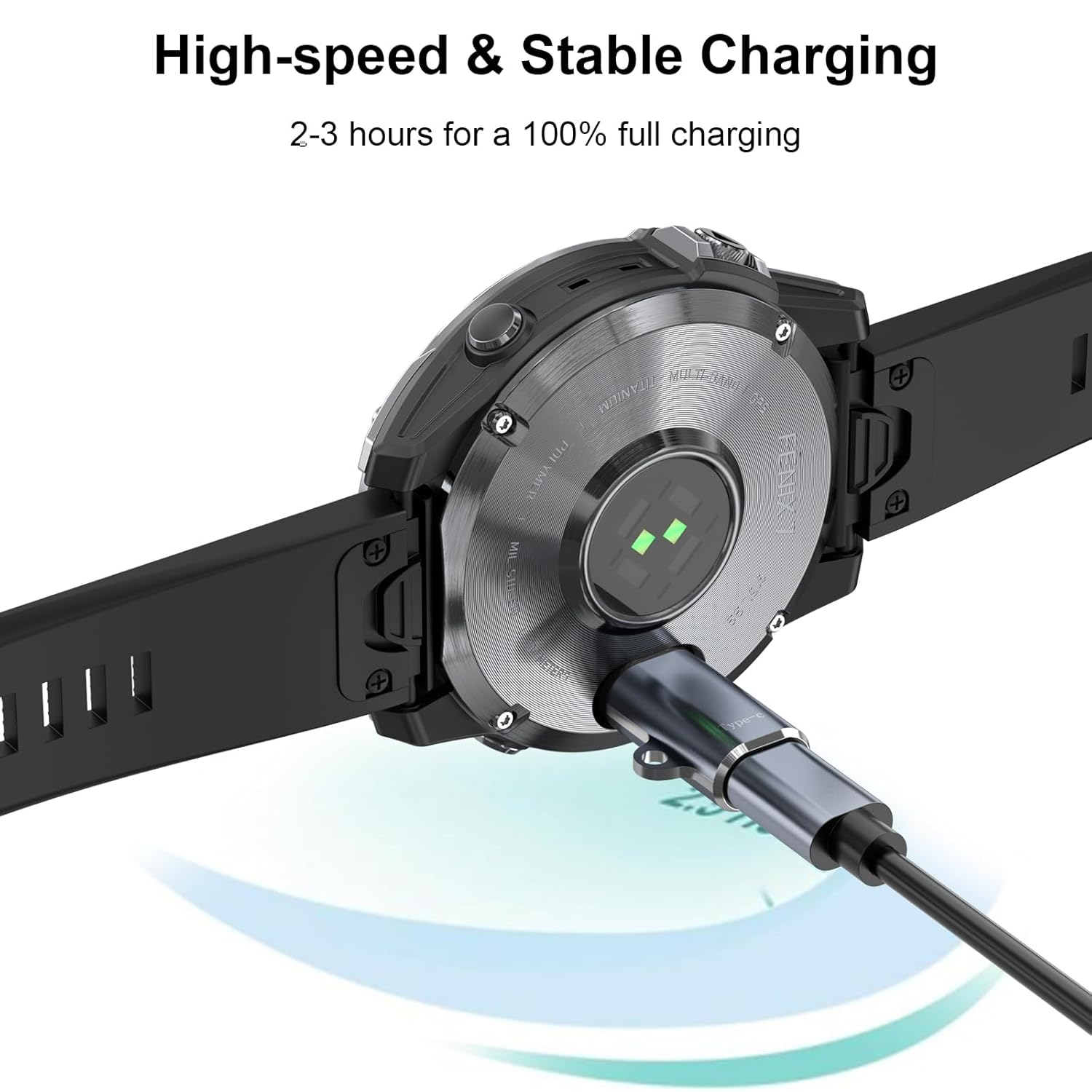 Meliya Charger Adapter for Garmin Watch, USB Type C Garmin Charging Cable Converter for Fenix 8 7 7S 7X 6 6S 6X 5 5S 5X, Forerunner 965 955 935 245 45S 165, Venu 3S 2 SQ, Instinct, Vivoactive 5 4 4S 3 image number 5