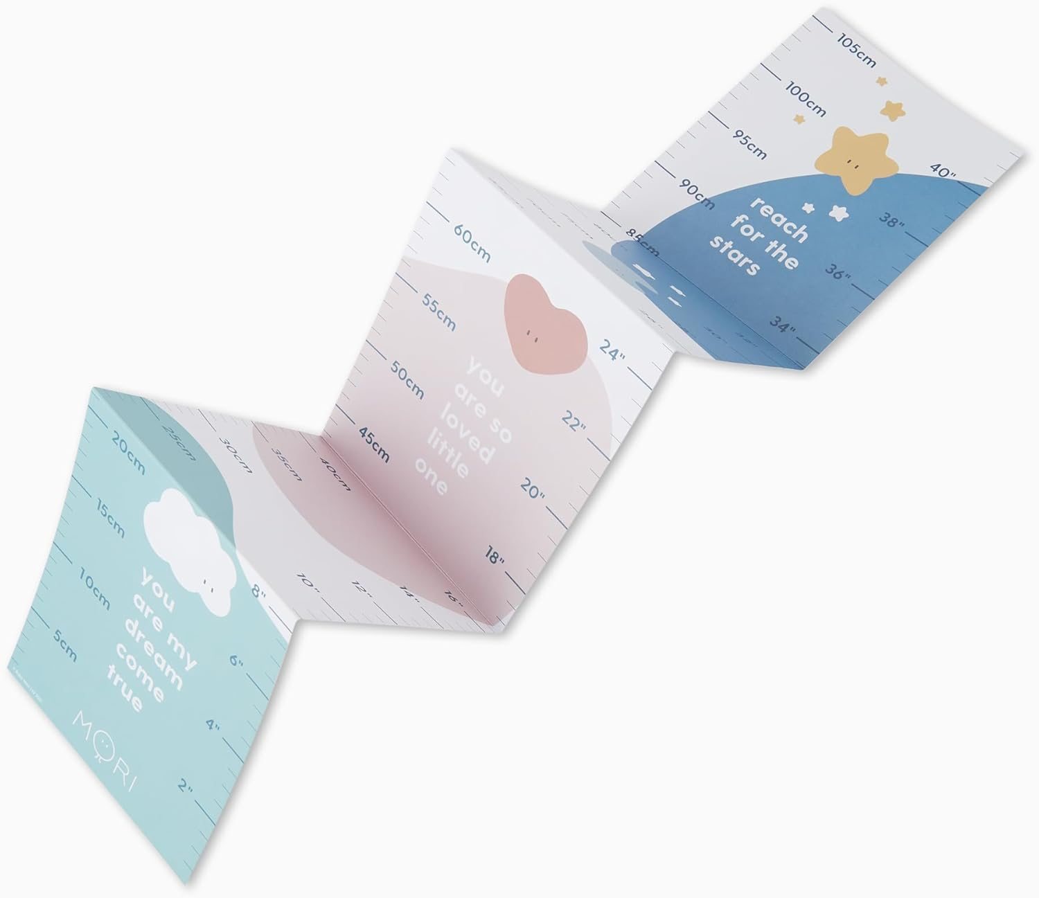 MORI Baby Premium Hello Baby Memory Book in Blush - Milestone Record Activity Journal for Newborns - Unisex Keepsake Diary with Personal Love Letter - One Size - Blue image number 1