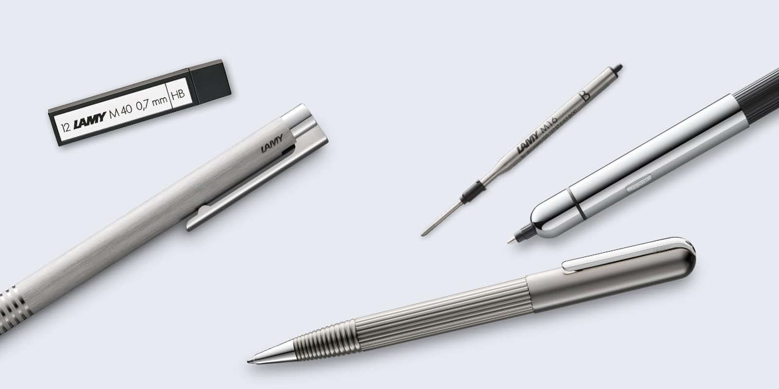 Lamy M16 Fine Point Black Ballpen Refill - Blue image number 5