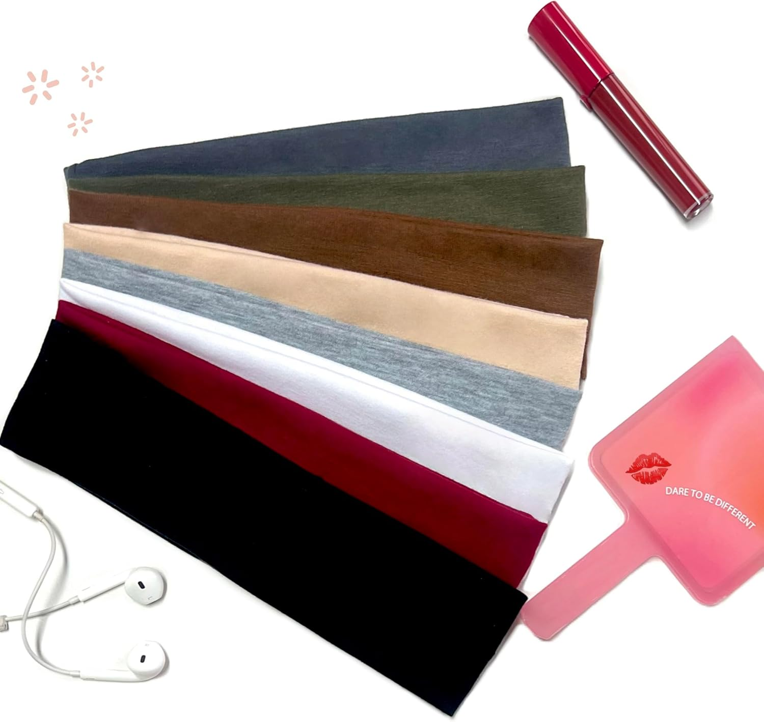 Headbands for Women Non Slip Women Sport Headbands, Sweat Headbands for Workout Yoga Running, Stretchy Hair Bands for Women'S Hair - Color B image number 2