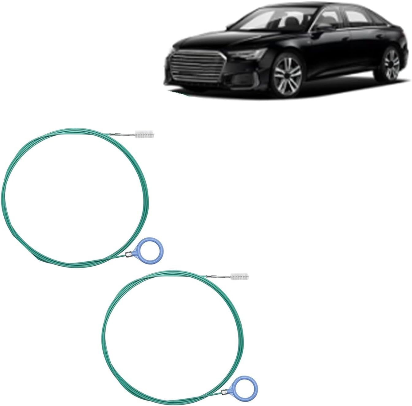 2Pcs 3M Long Drain Unblocker Wire Refrigerator Cleaning Brush,Car Sunroof Air Conditioner Tube Slim Drain Hole Cleaning Tool