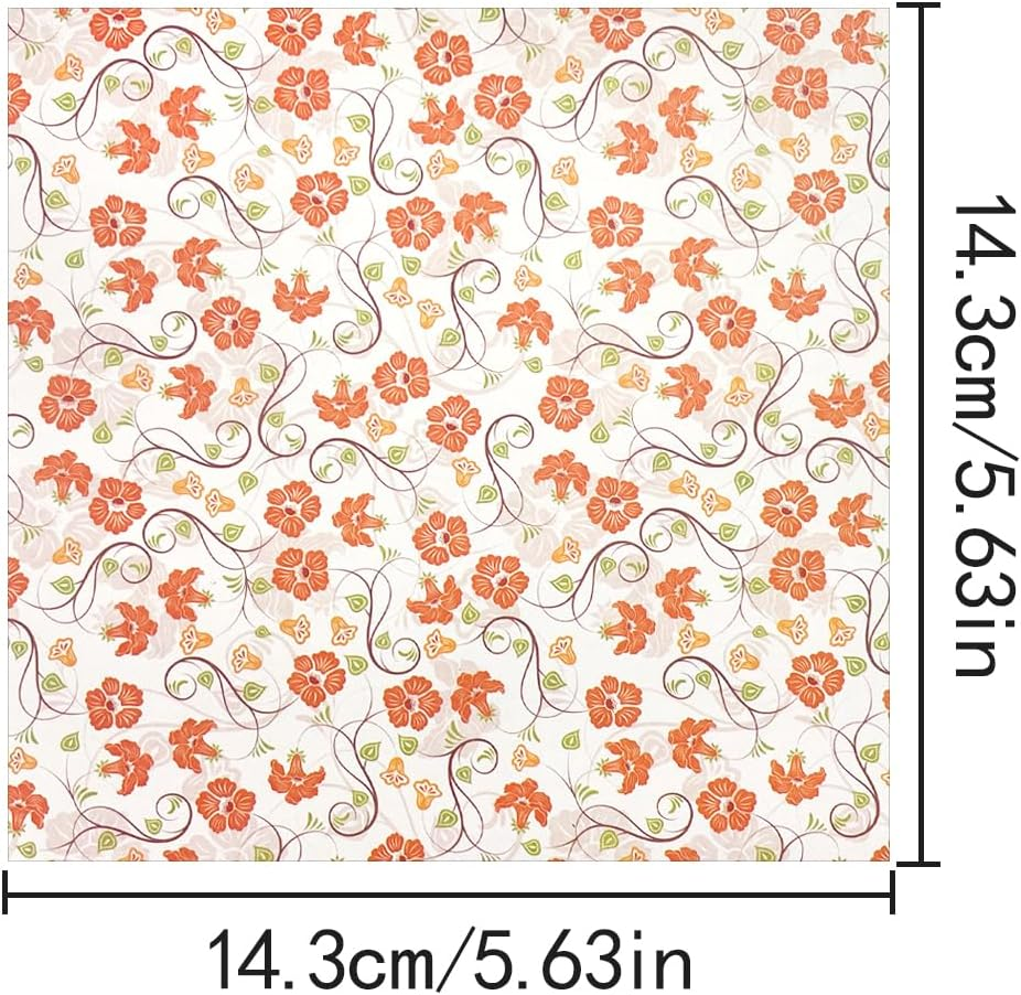 HAIKING Confetti Scrapbook Papers, 72 Sheets Star Floral Polka Dot Pattern Decorative Paper for Card Making, Scrapbook, Photo Album Decor (14.3Cm/5.62In) image number 5