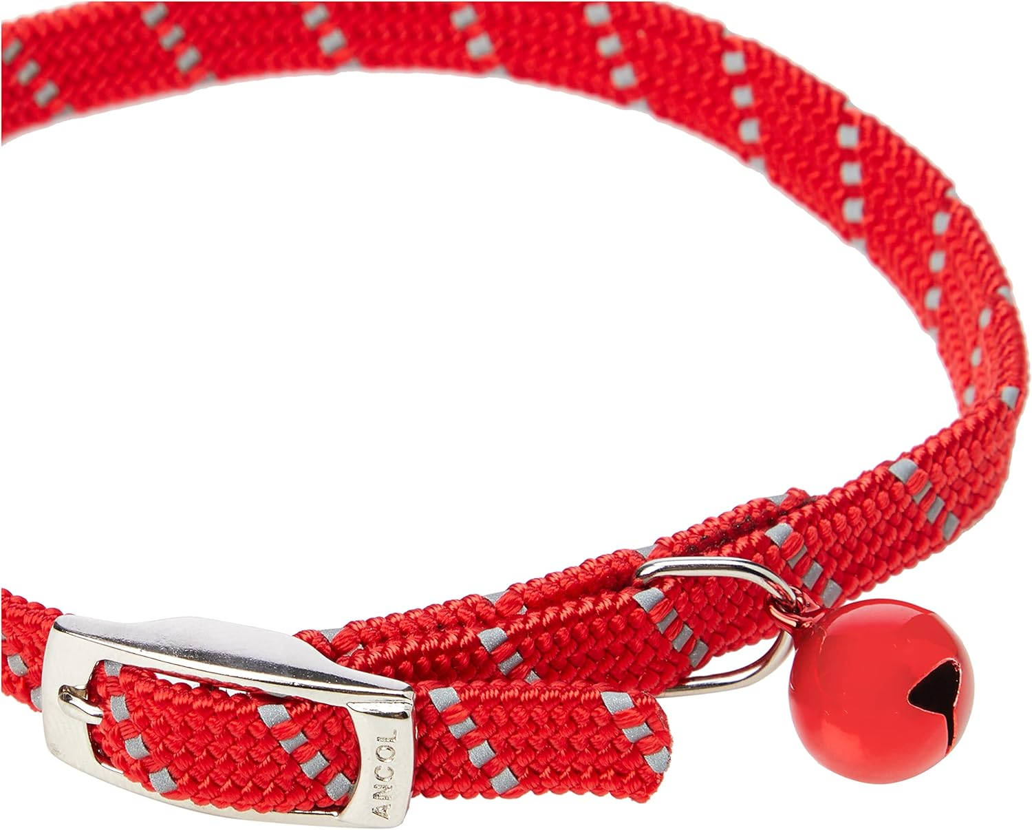 Reflective All-Elastic Cat Collar Red - Blue image number 3