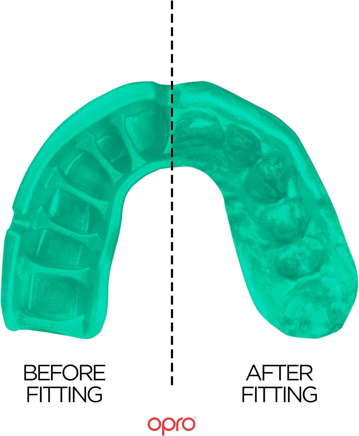 OPRO SELF-FIT JUNIOR GOLD - WHT/MINT image number 2