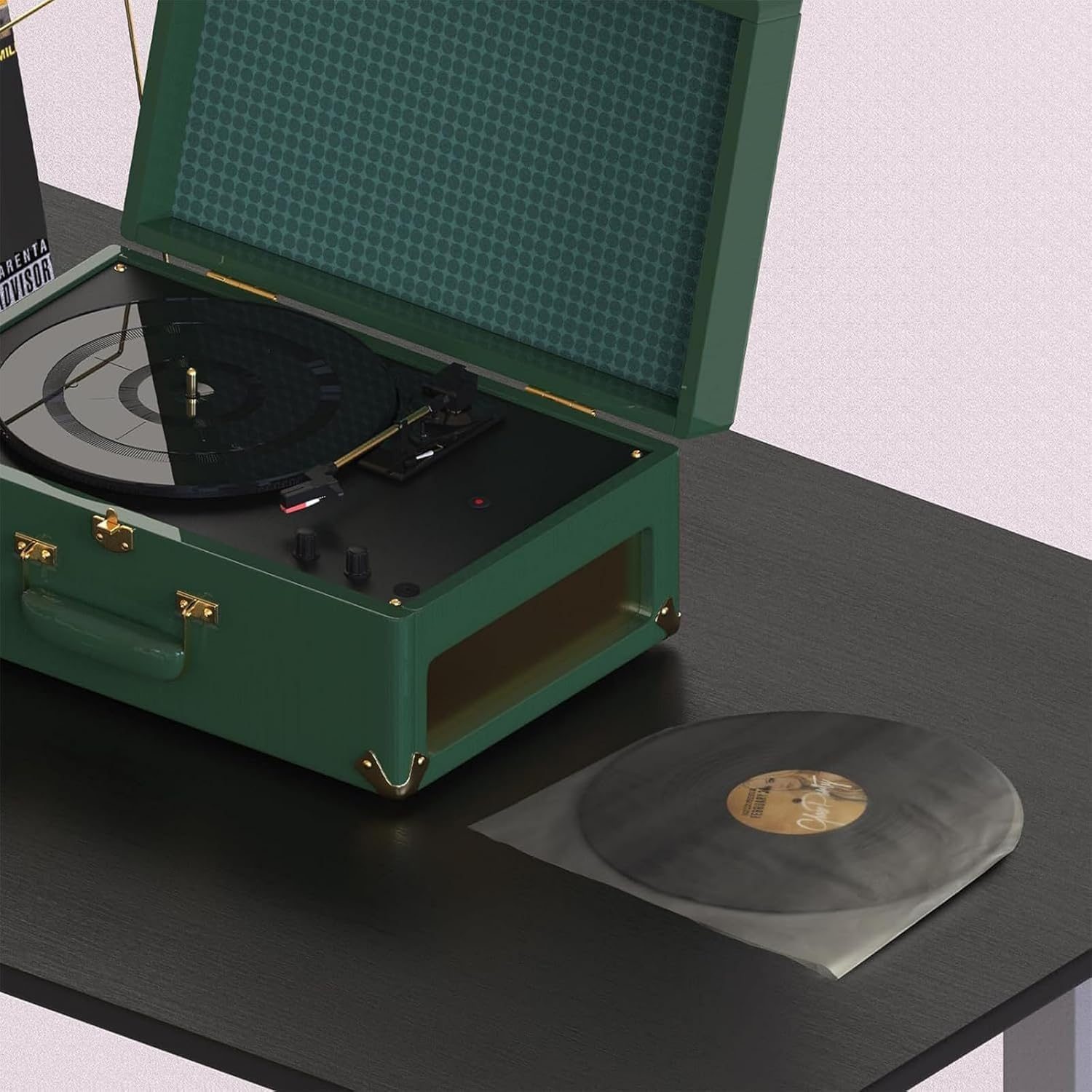 50 Pack 12 Inch Vinyl Record Inner Sleeves &ndash; Anti-Static round Bottom Plastic Sleeves for EP/LP Records, Semi-Transparent Protective Inner Sleeve Covers, Secure Storage Solution image number 4