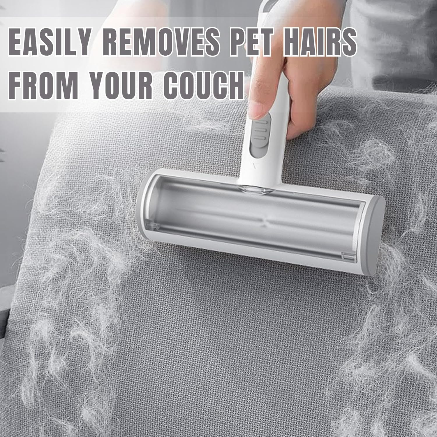 Pet Hair Remover Reusable Lint Roller Cat & Dog Hair Remover for Furniture, Clothing, Couch, Carpet, Bedding Portable Multi-Surface Removal Tool image number 2