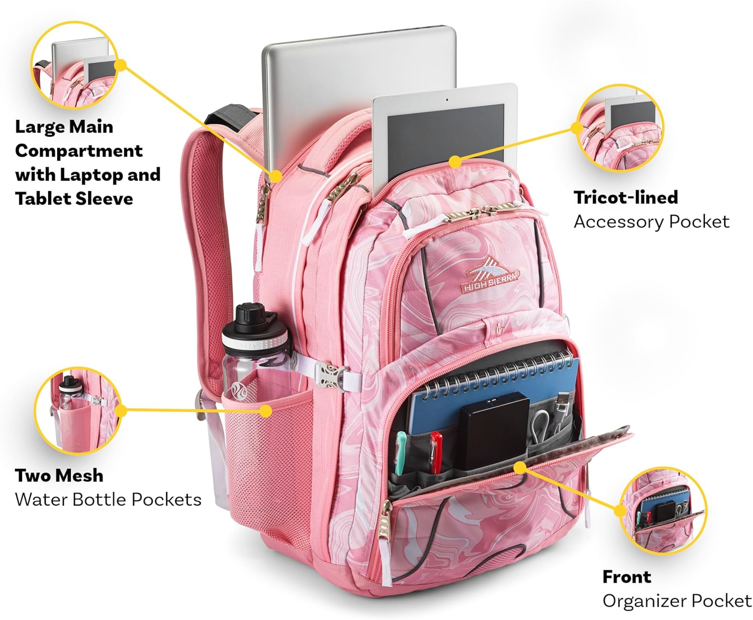 High Sierra Swerve Laptop Backpack image number 4