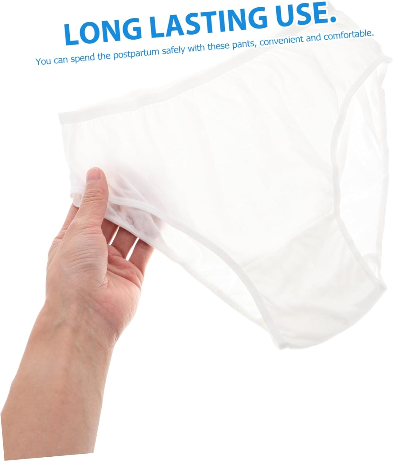 4Pcs Cotton Underwear Women Panties Maternity Pants Period Underwear Bonds Mom image number 6