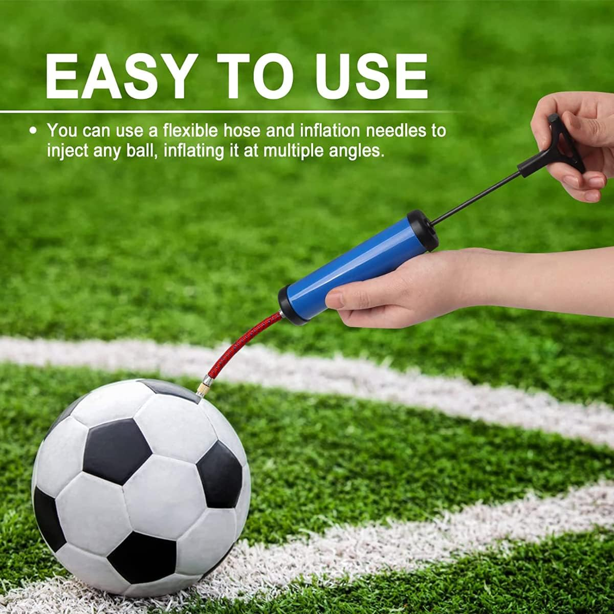 [4PK] Handy Hardware Pump Inflator Kit, Convenient and Easy-To-Use, All-In-One Solution for Inflation Needs, Inflate Anywhere, Anytime image number 6