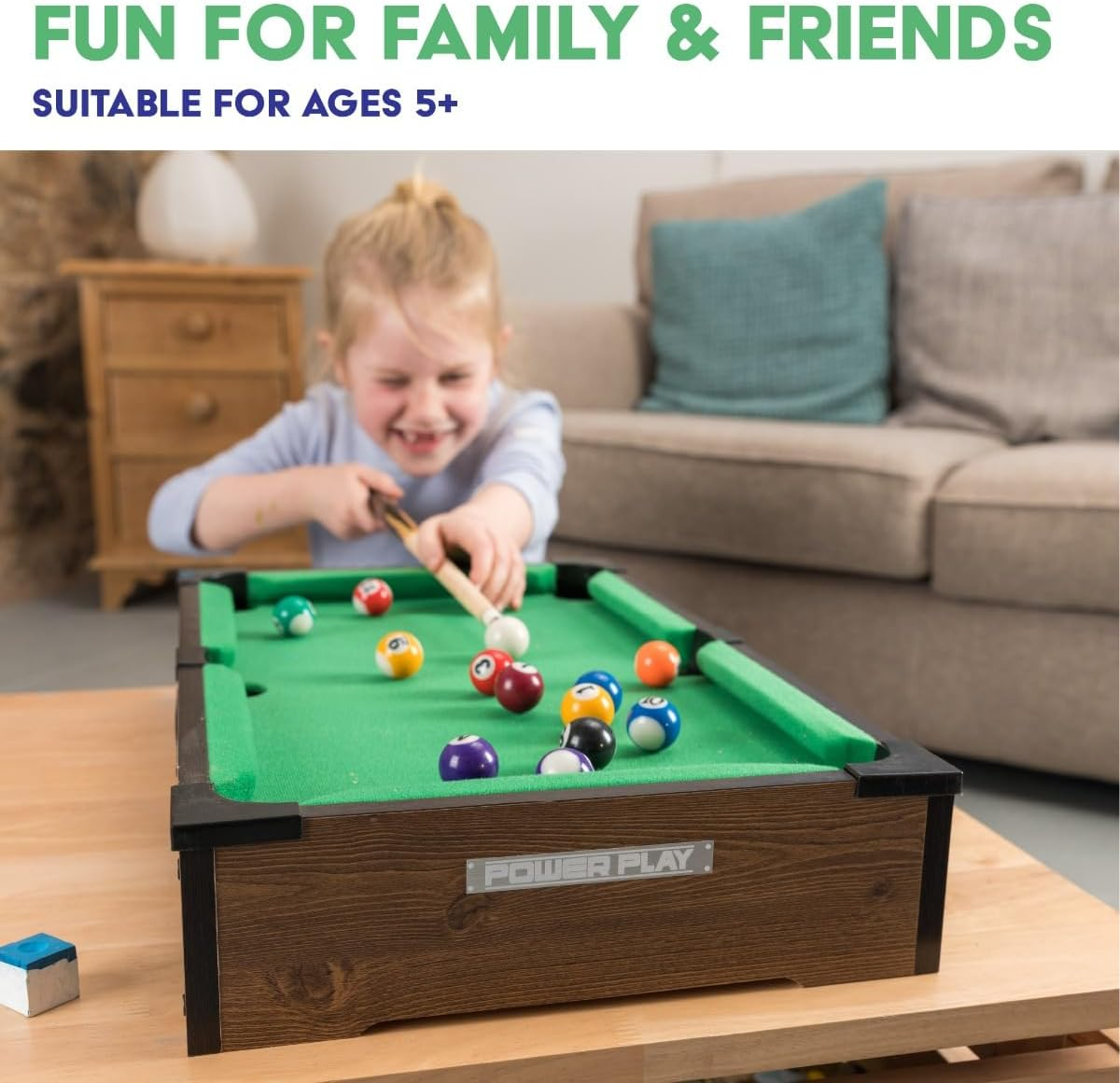 Power Play Table Top Pool Game, 20 Inch image number 4