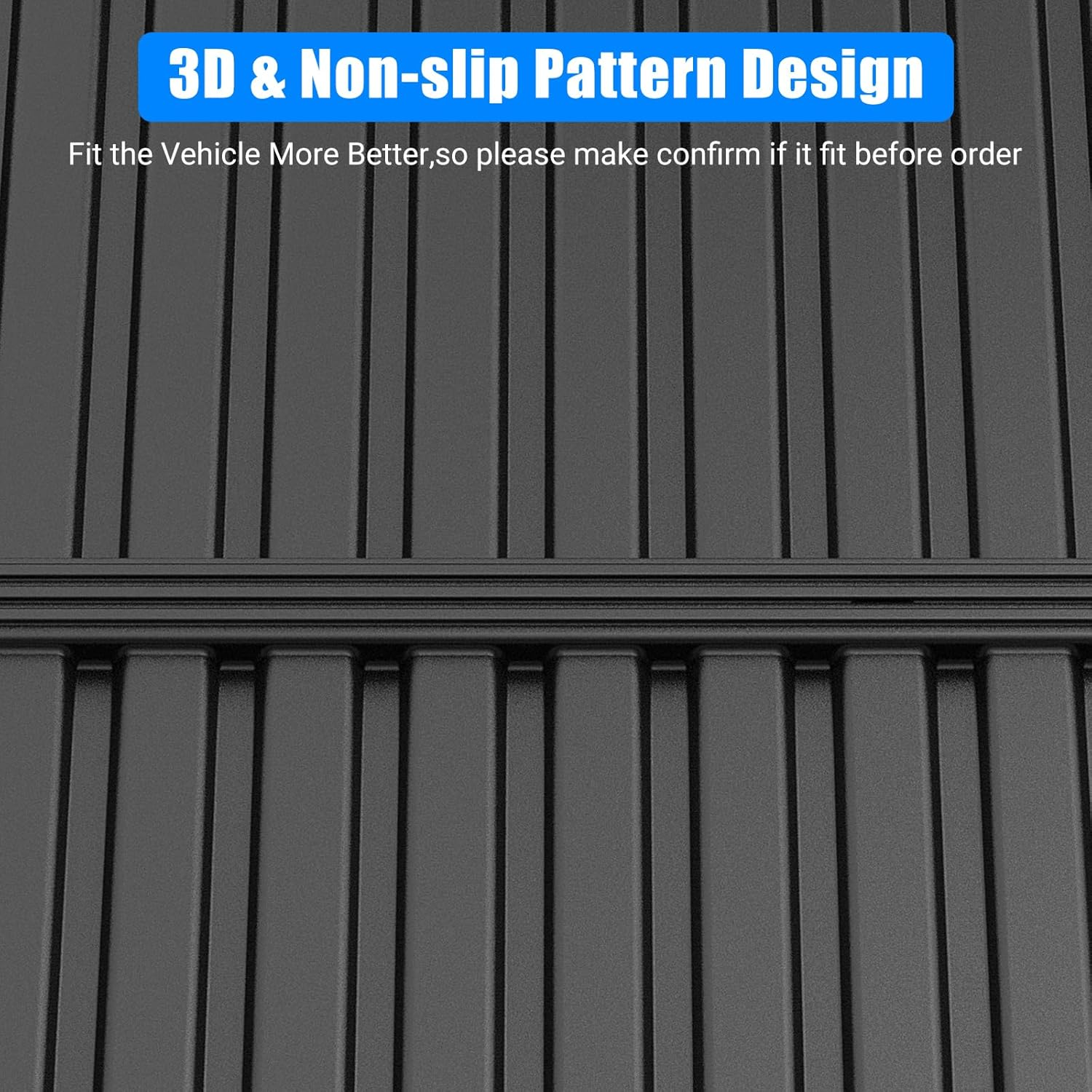 Truck Mat Compatible with Tacoma TRD Sport Double Cab 2005-2023 Accessories, All-Weather Protection TPE Cargo Liner with Non-Slip, Odorless Design, Rear Cargo Area Mat for Tacoma TRD 2005-2023 - For 2017-2022 Cr-V image number 6