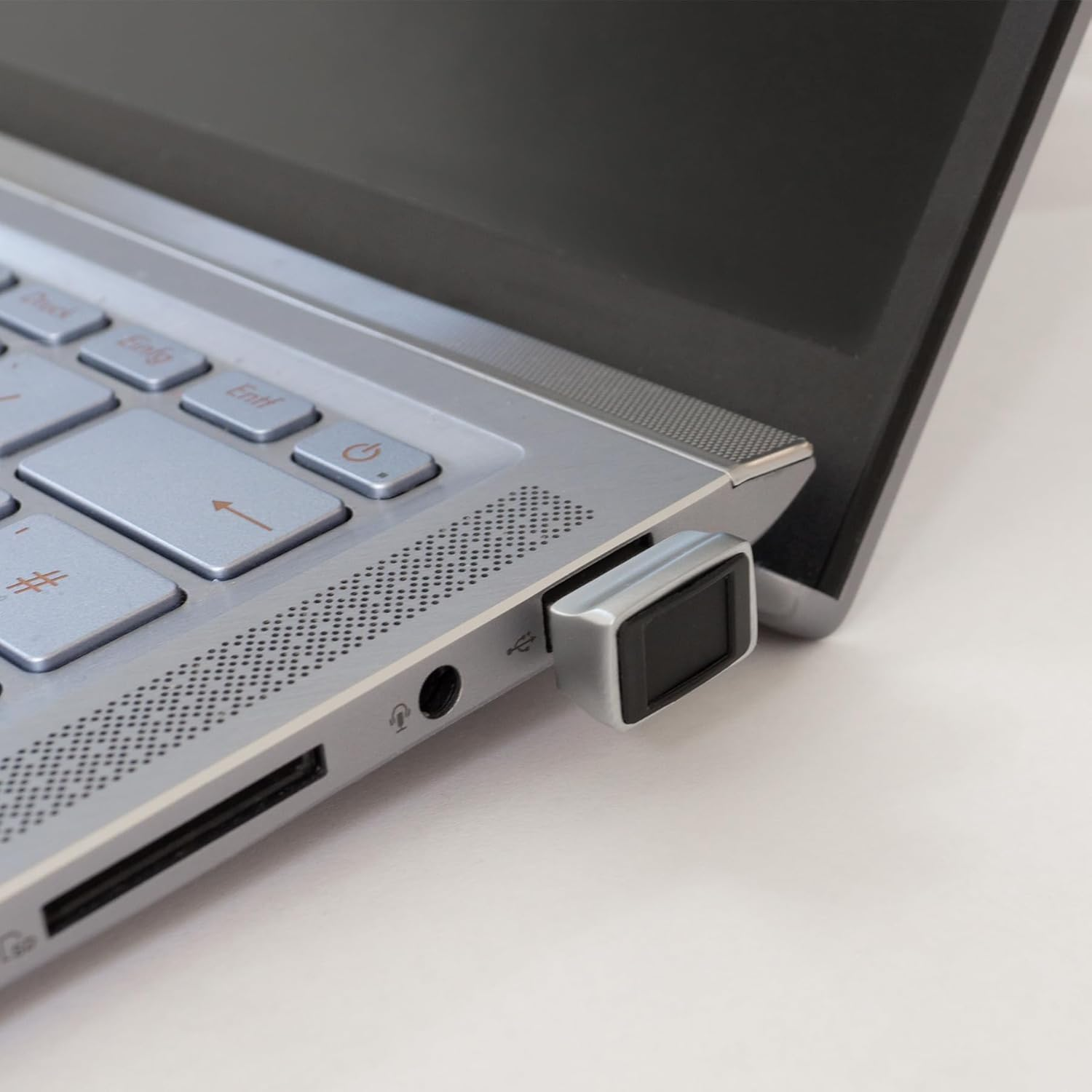 Feintech FPS00201 USB Fingerprint Sensor for Windows Hello Fingerprint Reader Scanner Silver