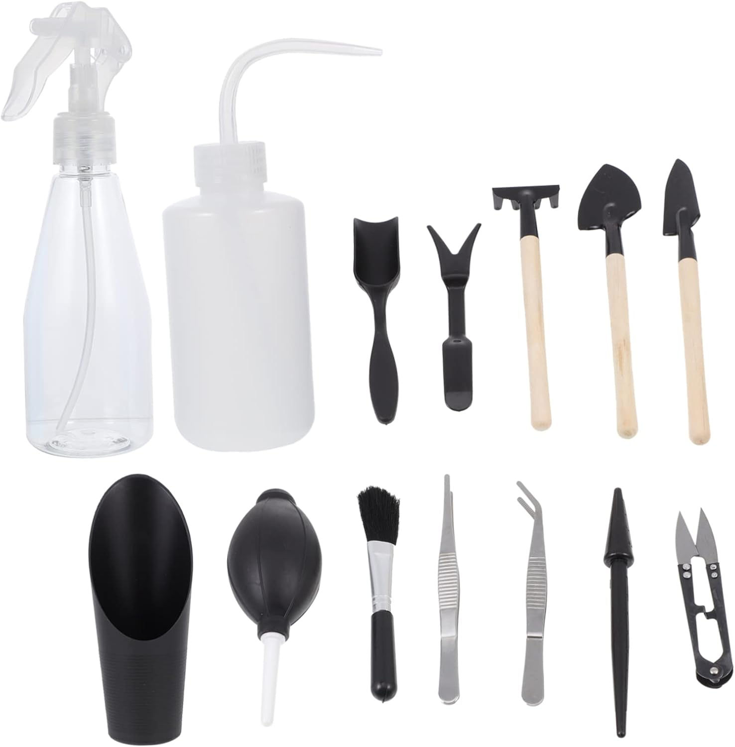 Sosoport Complete Gardening Supplies Includes Trowels Scissors Succulent Kit Sturdy for Bonsai Flowerpot Use