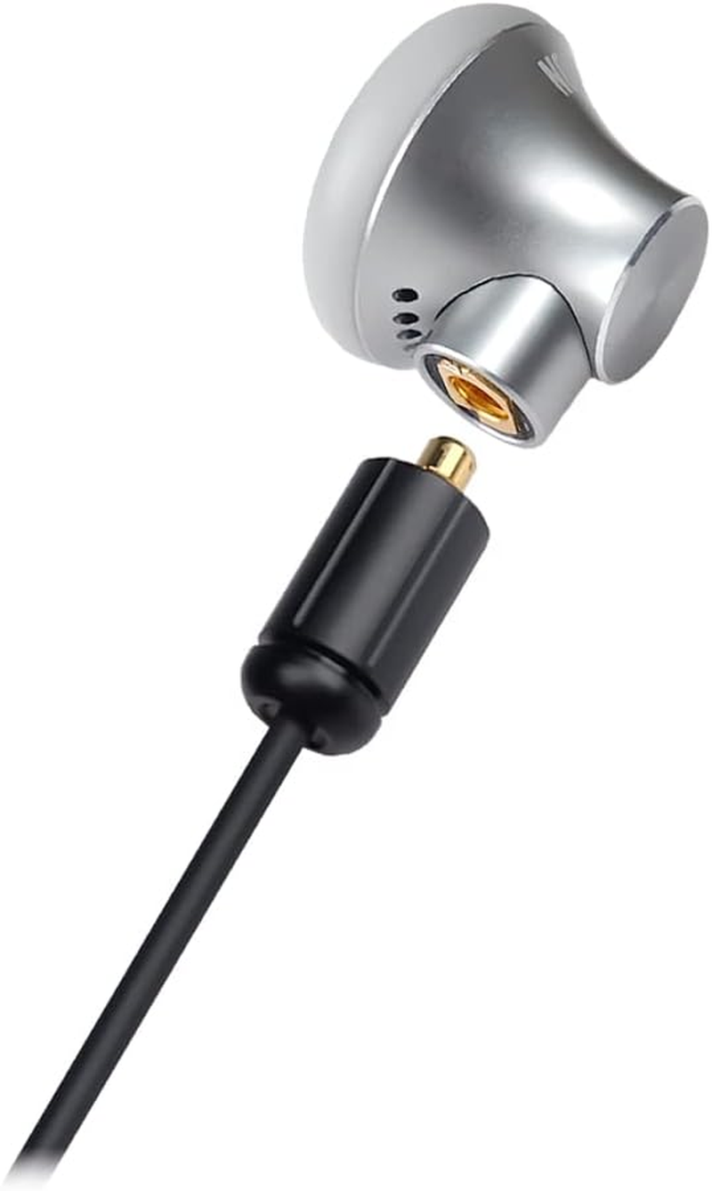 Wisetech NOBUNAGA Labs MMCX Compatible In-Ear Earphones, Silver image number 6