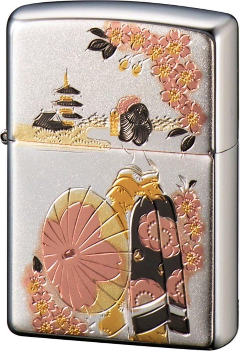 Zippo Japanese American Lighter, Traditional Grey Metal Lighter