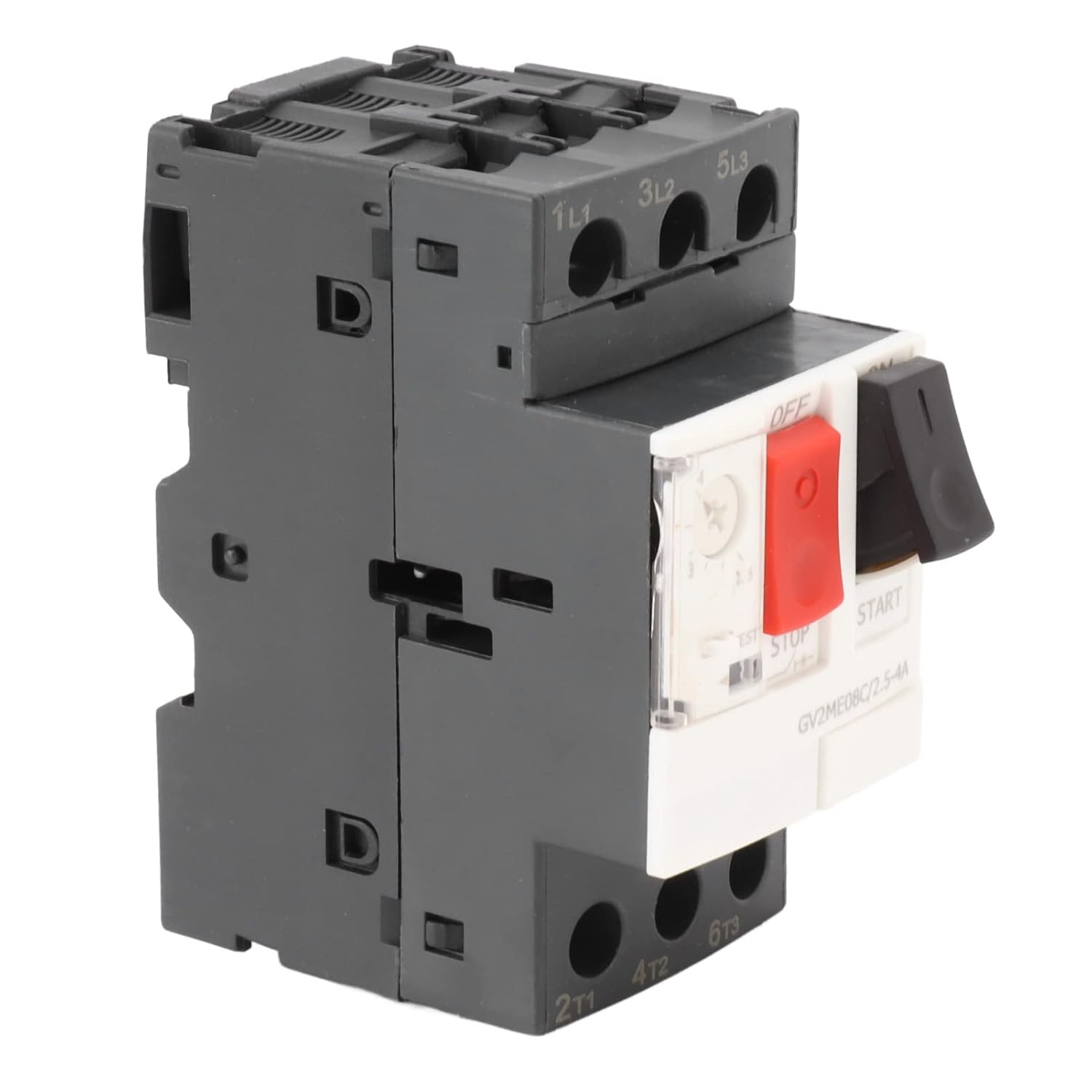 Motor Circuit Breaker, Silver Engineering Plastic Large Bearing Capacity 2.5‑4A Motor Start Stop Switch for Power Equipments image number 1