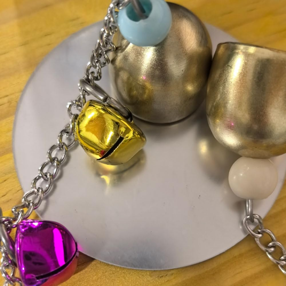 Armastuse Hanging Bird Mirror, Chicken Mirror, Large, Robust, Made of Durable Bird Cage Accessories, Hanging Bird Mirror, Chicken Mirror Accessories with Safe Scratch-Resistant Mirror image number 2