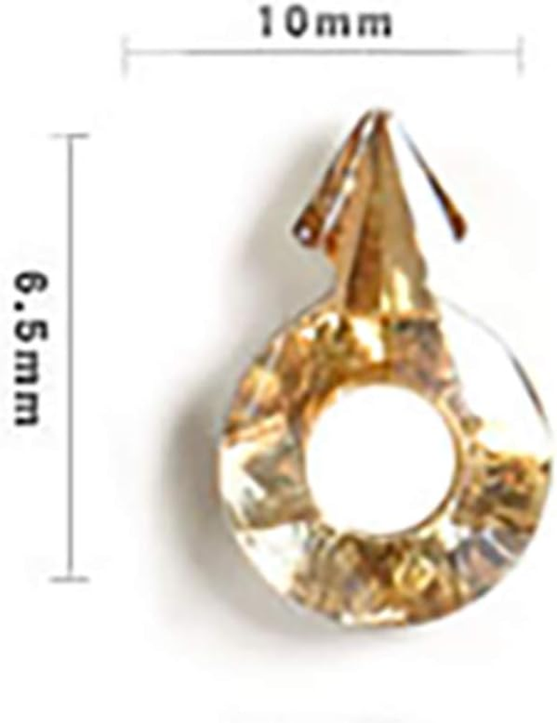 5 Grains Nail Art Rhinestones Nail Gemstone Rhinestones Decorative Nail Arrow Diamond Transparent Champagne