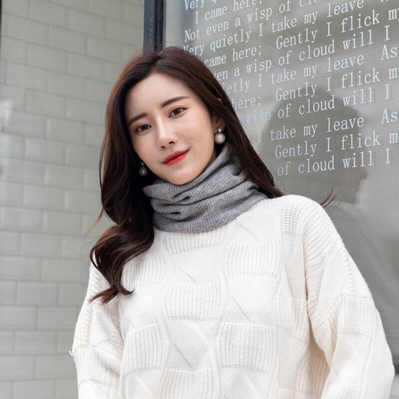 AIMALL Winter Thermal Fleece Scarf Neck Warmer Balaclava, Dual-Layer Ski Tube Beanie for Men & Women - Green image number 5