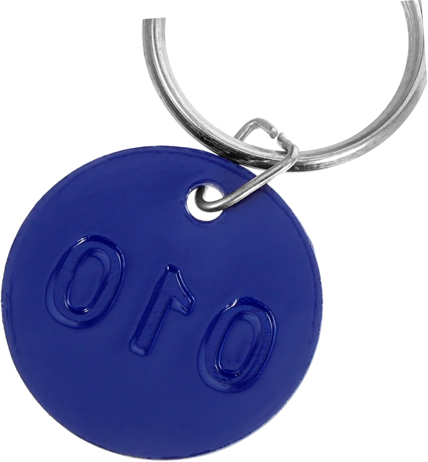 Garneck 50Pcs Aluminium Alloy Storage Tags Metal Numbers Plates Luggage Id Tags Key Ring Labels for Travel