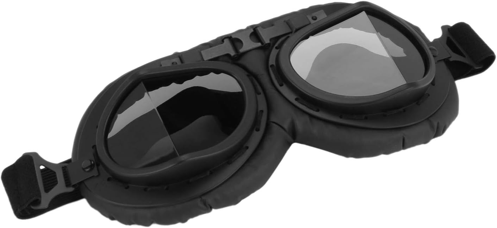 Retro Gray Motorbike Helmet Pilot Goggles Vintage WWII Pilot Goggles Motorcycle Scooter Glasses Uv for Helmet image number 6