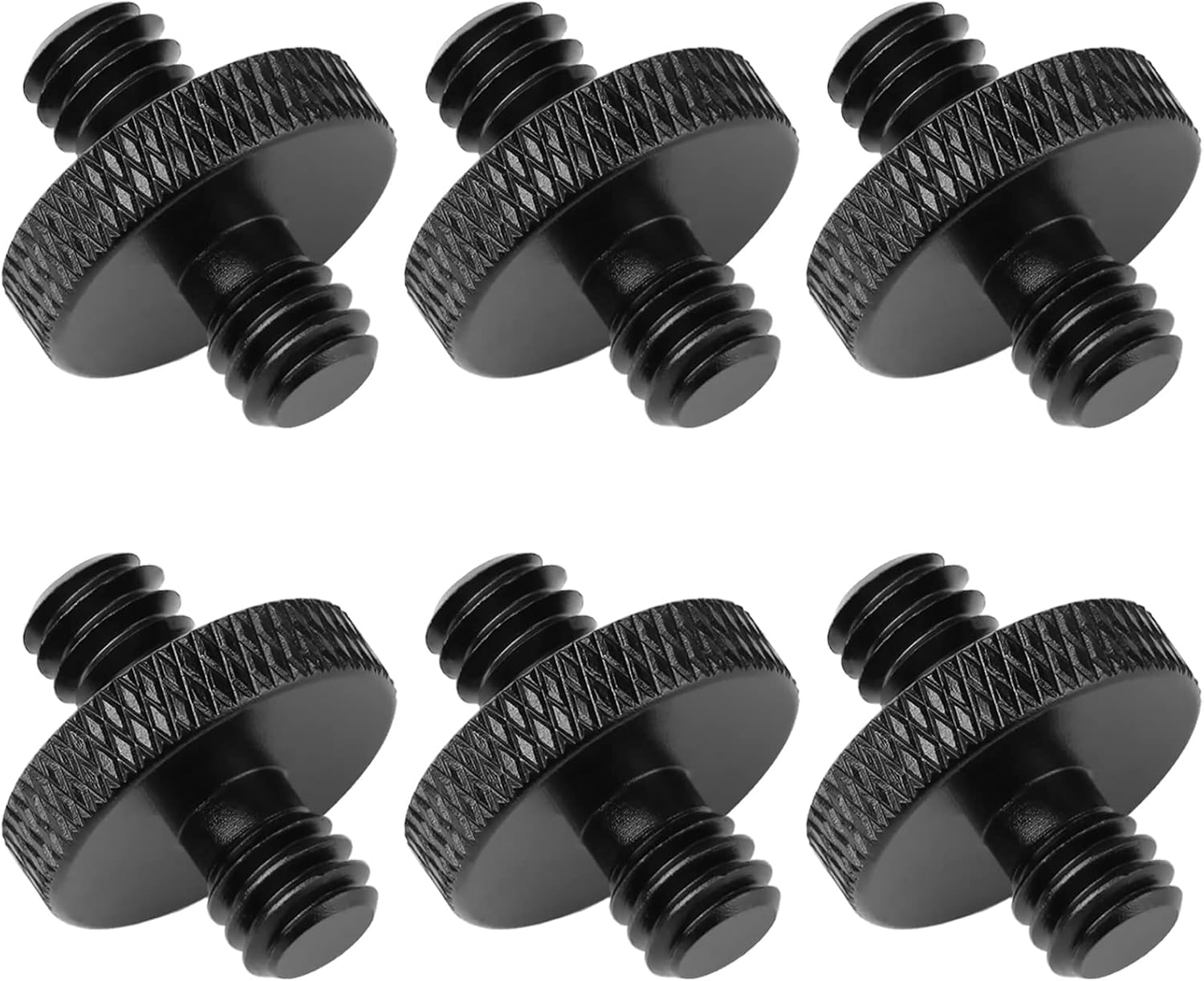 4 Pack Mic Stand Adapter 1/4 Female to 5/8 Male Screw Adapter Thread Tripod Screw Adapter for Microphone Stand Mount to Camera Tripod