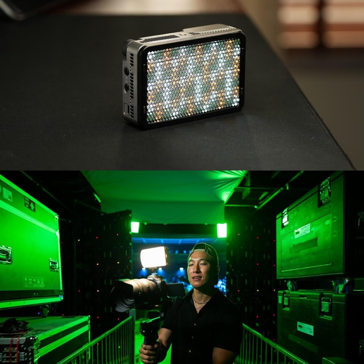 Amaran Ace 25C Kit Camera Video Light with Carrying Case,Mini Tripod,25W CCT 2300K-10000K RGB Pocket Light Support APP Control,Rechargeable PD Charging for Tiktok, Creator, Photographer(Charcoal)