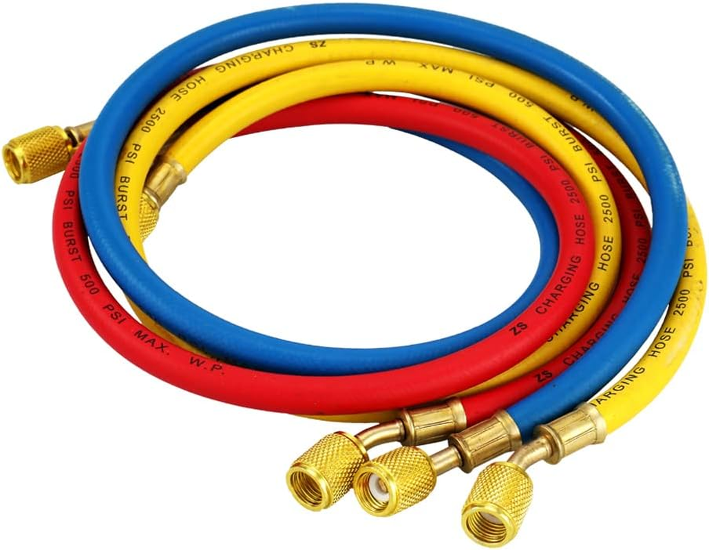 Relogic Refrigerant Gauge AC Diagnostic Manifold Freon Gauge Set Refrigerants image number 5