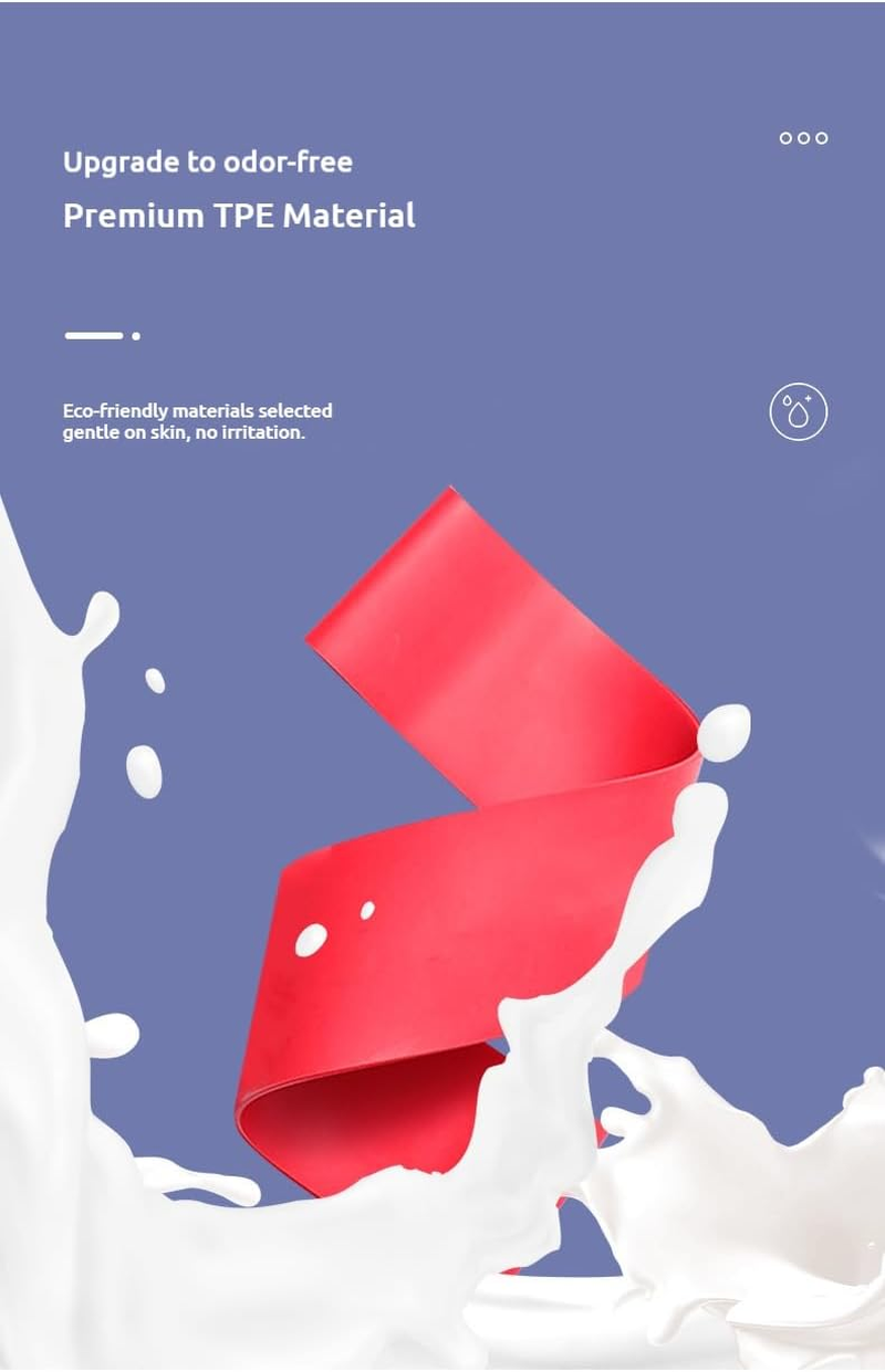 NEOLYMP Resistance Loop Bands, Exercise Bands Set of 5 Rubber Latex Anti-Slip Resistance Band for Workout, Stretching, Physical Therapy, Yoga and Home Fitness - Blue Color Set image number 4