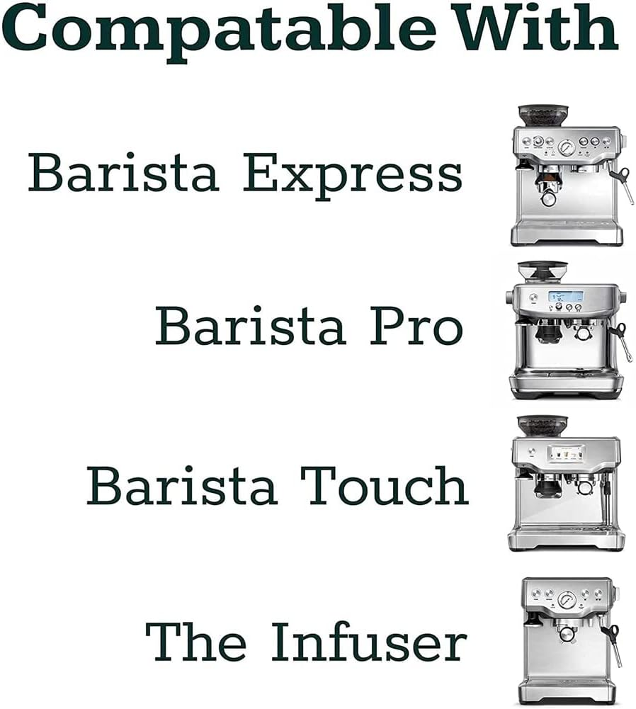 Hcskoss Coffee 54Mm Bottomless Portafilter 53Mm Coffee Distributor & Tamper Coffee Portafilter Coffee Tamper for the Express