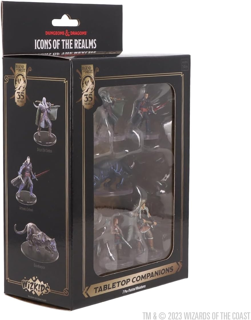Wizkids D&D the Legend of Drizzt 35Th Anniversary Tabletop Companions Miniatures Boxed Set