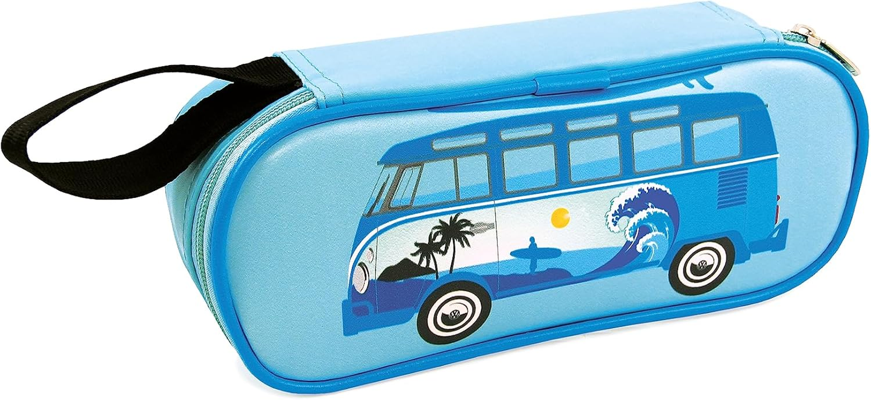 BRISA VW Collection - Volkswagen Bus T1 Camper Van Kombi Pencil Case, Pencil Pouch & Cosmetic Case with Vintage/Retro Design