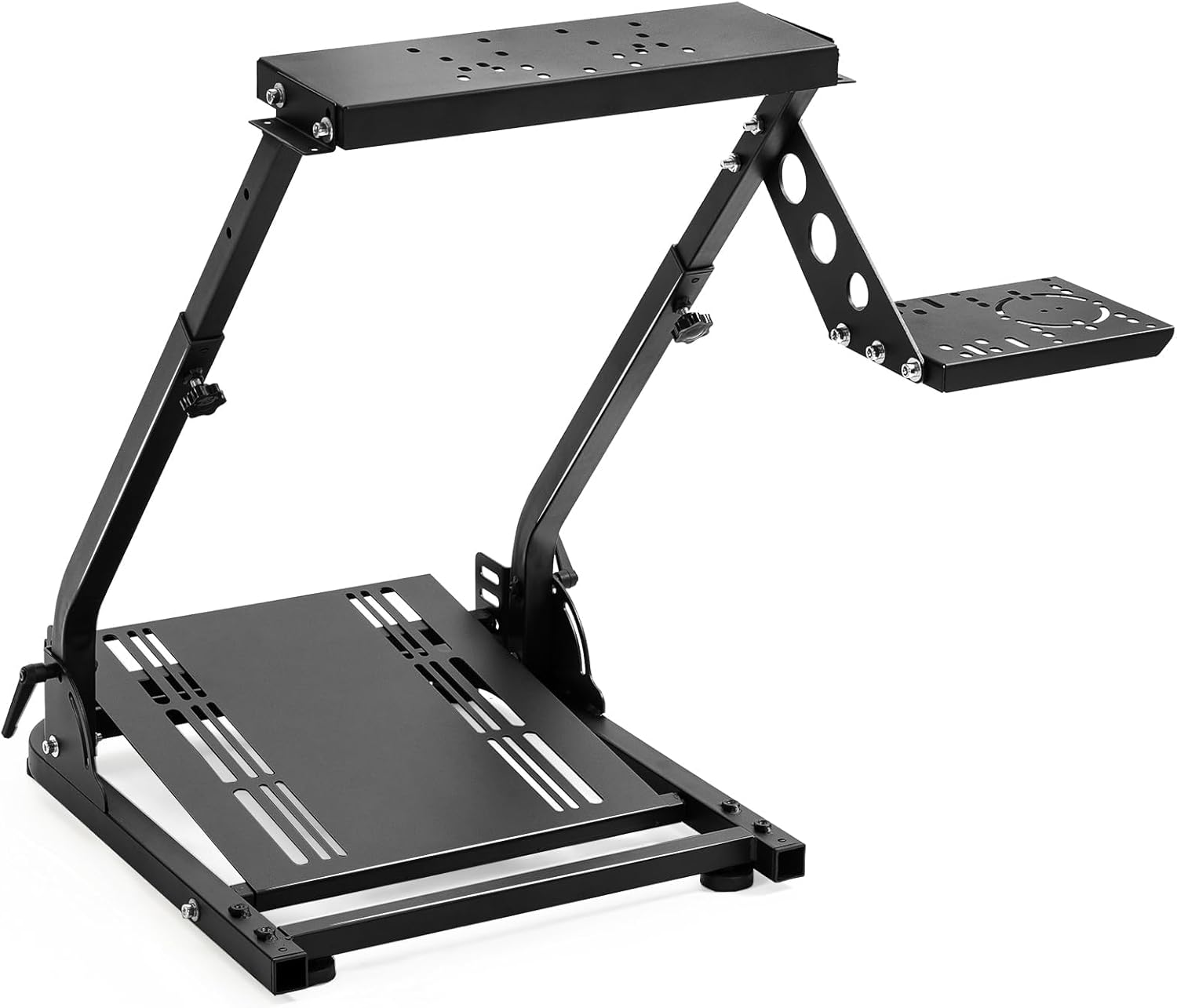 Dardoo Racing Steering Wheel Stand with Shifter Lever Fit for Logitech G27 G25 G29 G920, Thrustmaster, PC, PS4, Platforms Gaming Racing Simulator Wheel Stand Adjustable Foldable without Wheel,Shifter image number 3