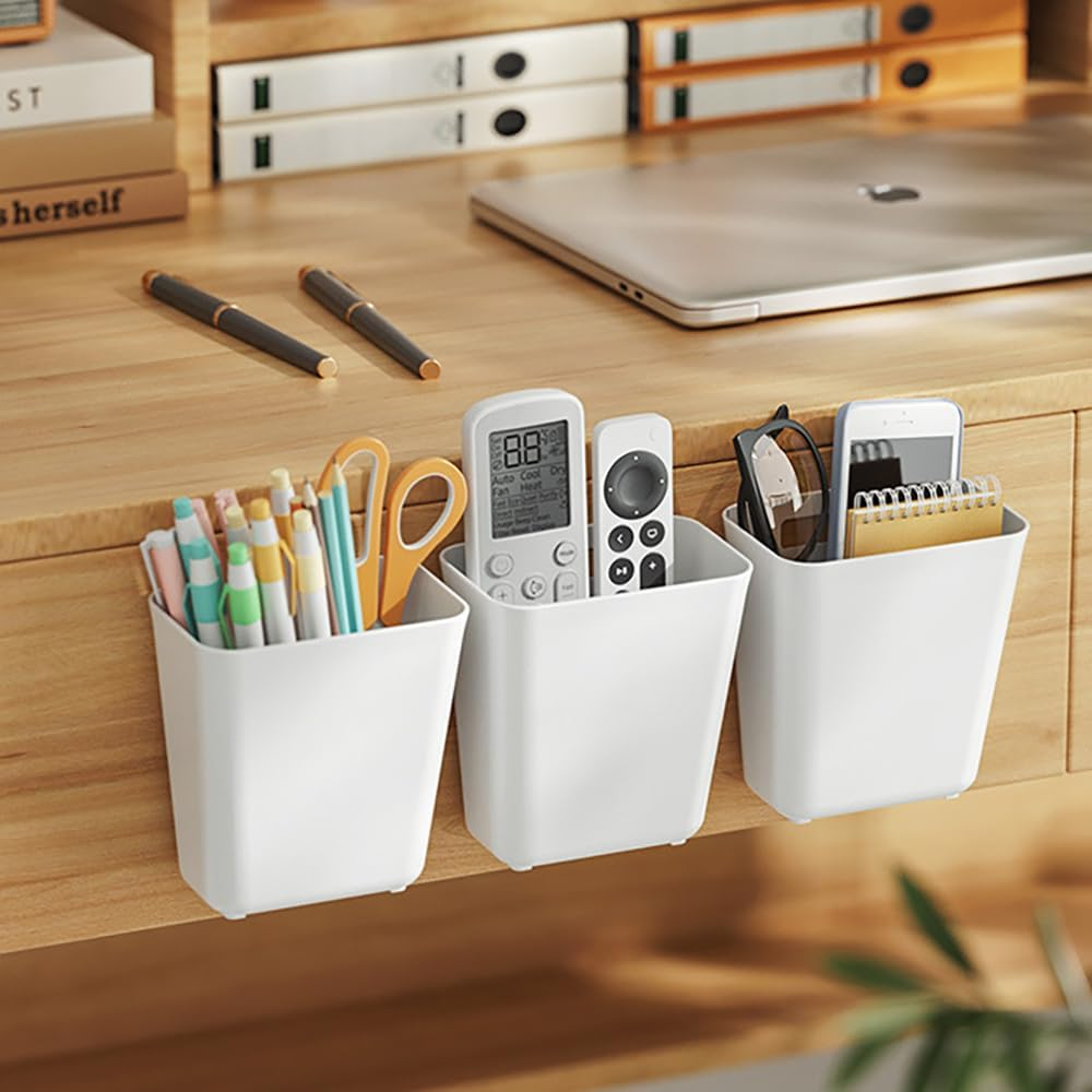 Tongke 5 Pack Kitchen Cabinet Door Storage Box, Wall Mount Storage Organizer Containers, Multi-Purpose Kitchen Organization System