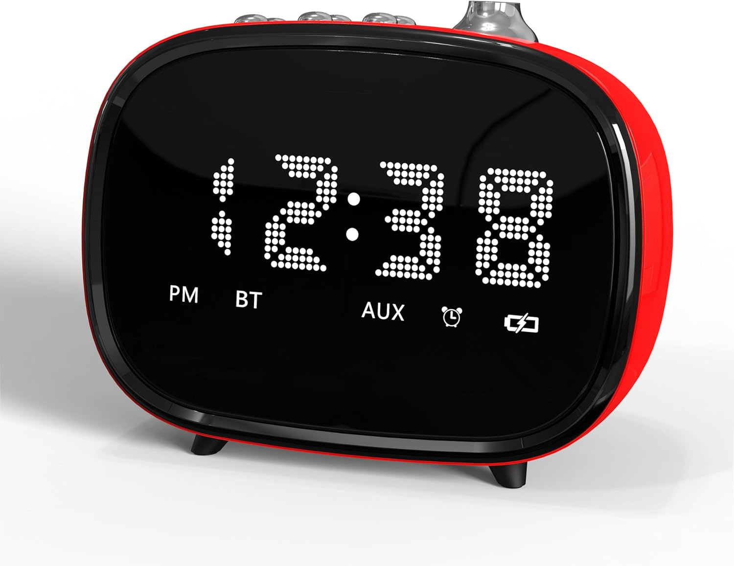 Retro Alarm Clock with Bluetooth, Time Display, Alarm Setting,Tf Card Slot, AUX Jack, Hands-Free Calling, Vintage Decor for for Home/Outdoor Itoma 138 image number 2
