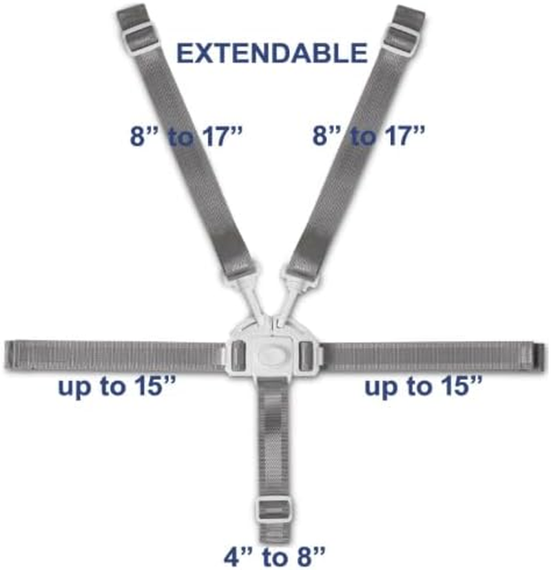 High Chair Straps, Replacement Harness Straps for Most 5 Point High Chairs image number 6