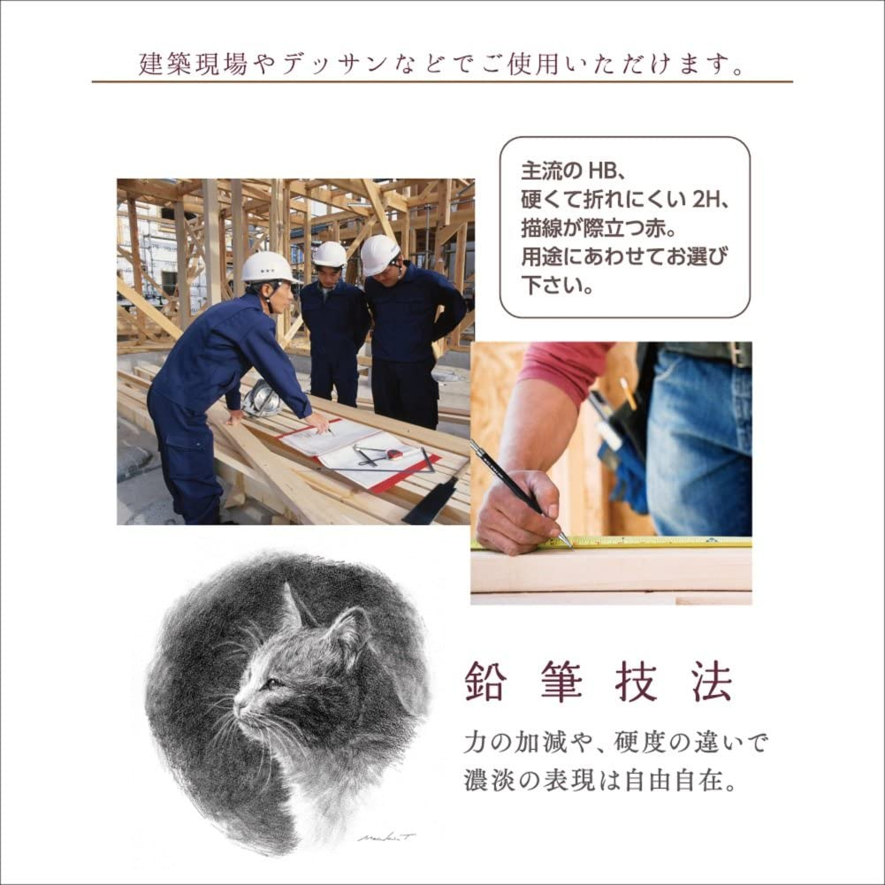 Uni Lead Holder Pencil, Holder, 2.0Mm, H (MH500H)