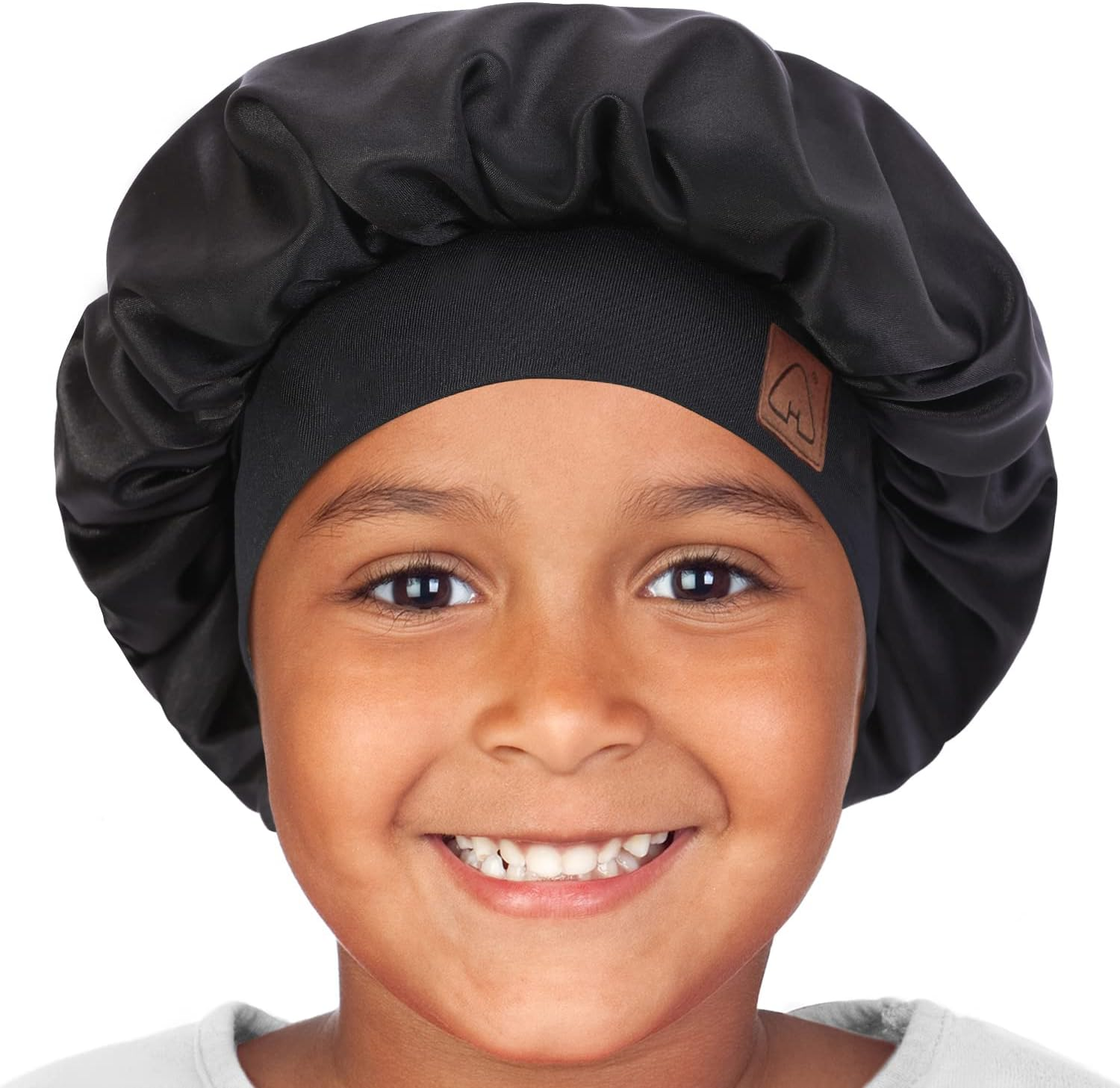 Hat Hut Kids Satin Bonnet Sleep Cap for Curly Hair Adjustable Silk Hair Cap for Baby Sleeping Hair Bonnet for Toddler Child