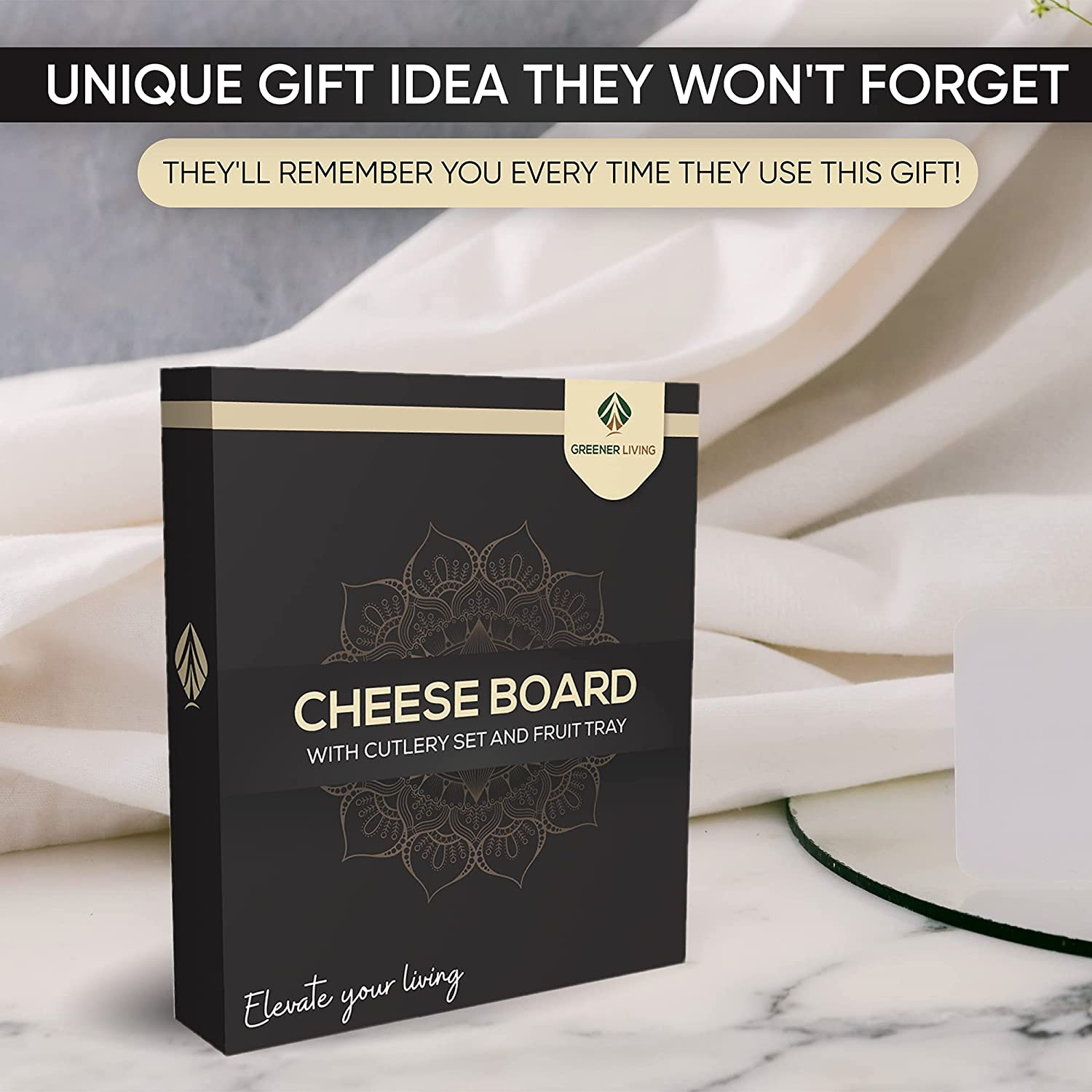 Valentines Day Gifts for Women - Unique Cheese Board, Birthday Gift Ideas for Wife, Girlfriend, Her, Wedding, Anniversary or House Warming Present for Couples image number 4