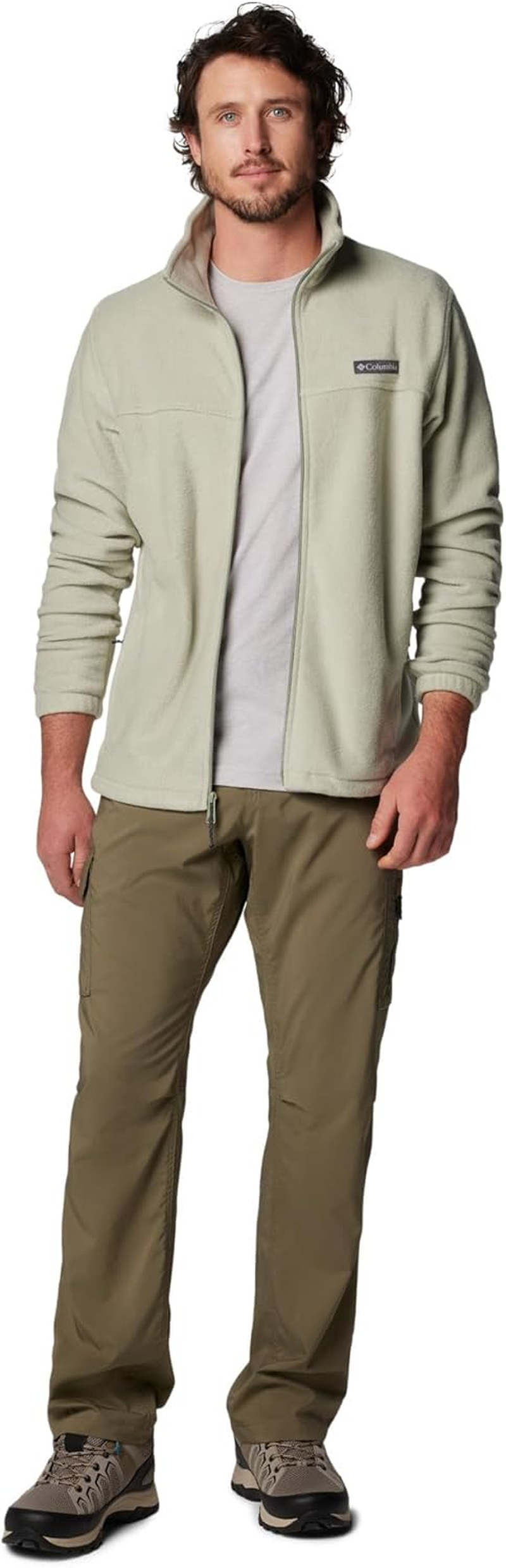 Columbia Men'S Steens Mountain Full Zip 2.0 Fleece Jacket, Matcha/New Olive, XXL image number 2