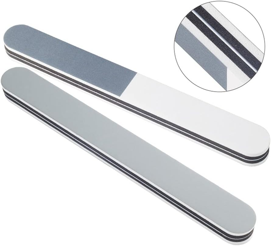 5 PCS Nail Art Tips Sanding Sponge Buffer Files Block Grinding Polishing/Treatments Bar Military Model 600/1200/3000 Grits image number 1