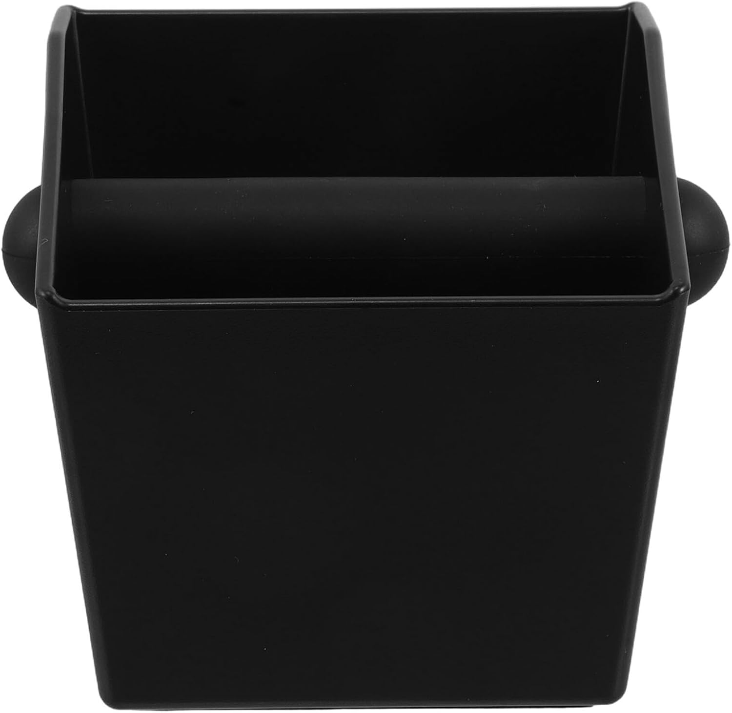 LALADEFIEE Espresso Coffee Grounds Knock Box Large Capacity Square Coffee Knock Container Removable Knocking Bar Non-Slip Base Black for Home and Office Use image number 6