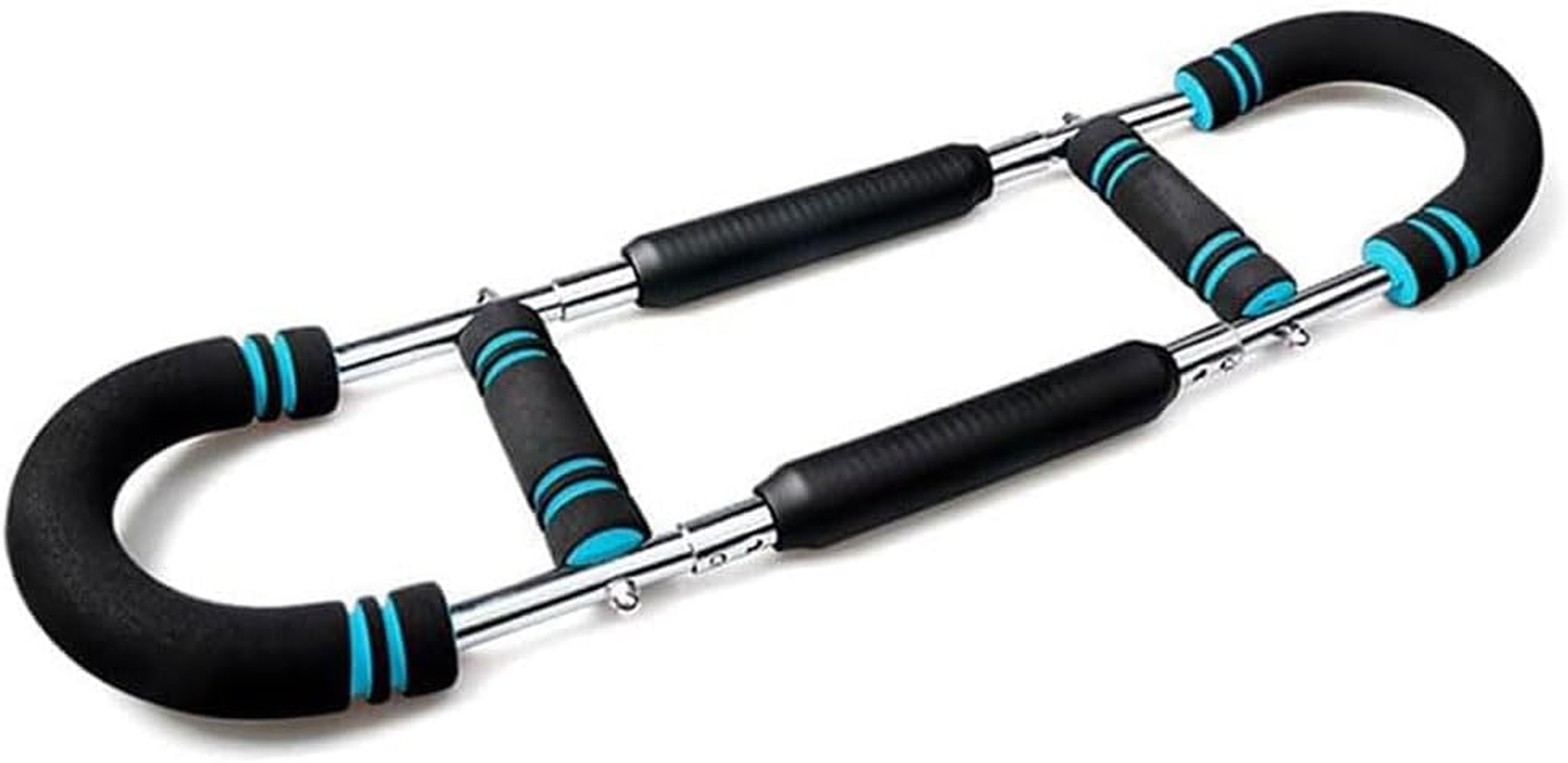 Adjustable U-Shaped Power Twister Arm Trainer &ndash; 3-Level Resistance Chest Expander (40 KG) for Upper Body Strength Training, Home Gym Workout Bar for Chest, Arms, Shoulders (Blue, 18 X 68 CM) image number 3